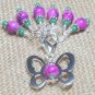 Handmade Stitch Marker Charms for Knitters (SNAG FREE) with Butterfly Holder