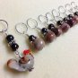 Handmade Beaded Knitting Stitch Markers (SNAG FREE)- Chicken