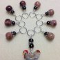 Handmade Beaded Knitting Stitch Markers (SNAG FREE)- Chicken