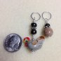Handmade Beaded Knitting Stitch Markers (SNAG FREE)- Chicken