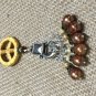 Hand Crafted Stitch Markers for Knitters (SNAG FREE) with Peace Sign Holder