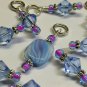 Handmade Blue Knitting Stitch Markers (SNAG FREE)-