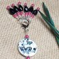 Snag Free Knitting Stitch Markers & Matching Butterfly Clip Holder
