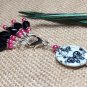 Snag Free Knitting Stitch Markers & Matching Butterfly Clip Holder