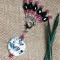 Snag Free Knitting Stitch Markers & Matching Butterfly Clip Holder