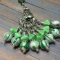 Green Stripes Stitch Marker Set with Lanyard (SNAG FREE)