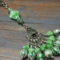 Green Stripes Stitch Marker Set with Lanyard (SNAG FREE)