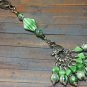 Green Stripes Stitch Marker Set with Lanyard (SNAG FREE)