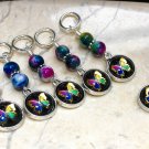 Radiant Butterfly Stitch Markers for Knitting, Snag Free Closed Rings