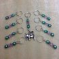 Bulldog Knitting Stitch Marker Set (SNAG FREE)- Set of 9- Handmade Gifts
