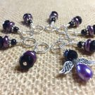Handmade Knitting Stitch Marker Set (SNAG FREE)- Set of 9- Angel