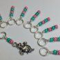 Running Turtle Knitting Stitch Marker Charm Set (SNAG FREE)- Set of 9