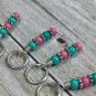 Running Turtle Knitting Stitch Marker Charm Set (SNAG FREE)- Set of 9
