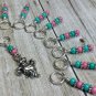 Running Turtle Knitting Stitch Marker Charm Set (SNAG FREE)- Set of 9