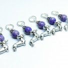 6 Snag Free Dachshund Stitch Markers for Knitting