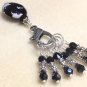 Beaded Crystal Knitting Stitch Markers (SNAG FREE) with Cow Print Clip Holder