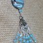 Beaded Knitting Stitch Markers (SNAG FREE) with Baby Blue Beaded Holder