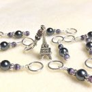 Handmade Knitting Stitch Markers (SNAG FREE)- Eiffel Tower
