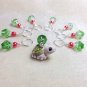 Beaded Knitting Stitch Markers (SNAG FREE)- Turtle 2