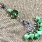 Green Stitch Markers with Lanyard Holder - Knitting Bag Organizer