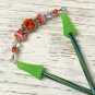 Knitting Needle Point Protector- Handmade Stitch Holder Jewelry