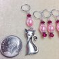 Handmade Cat Stitch Marker Set | SNAG FREE Beaded Knitting Markers
