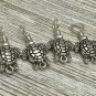Snagless Turtle Stitch Markers for Knitting - Sterling Silver Filled Wire
