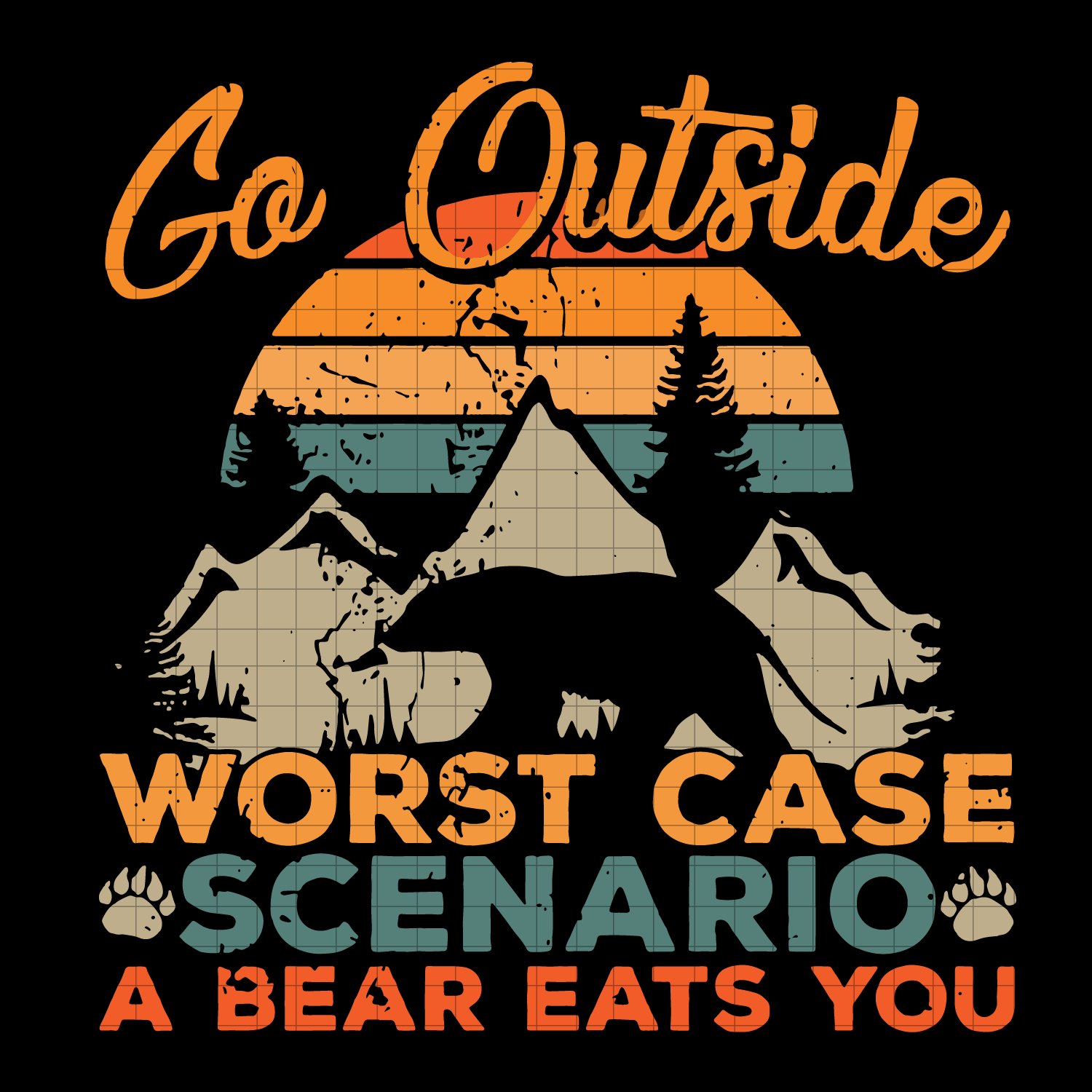 Download Go Outside svg, Camping Svg, adventure svg, bear svg ...