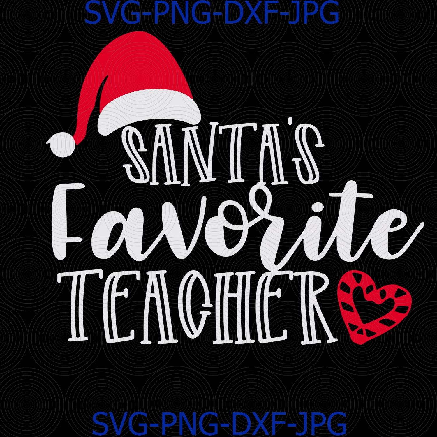 Download Santa's Favorite Teacher svg, teacher christmas, santa teacher svg