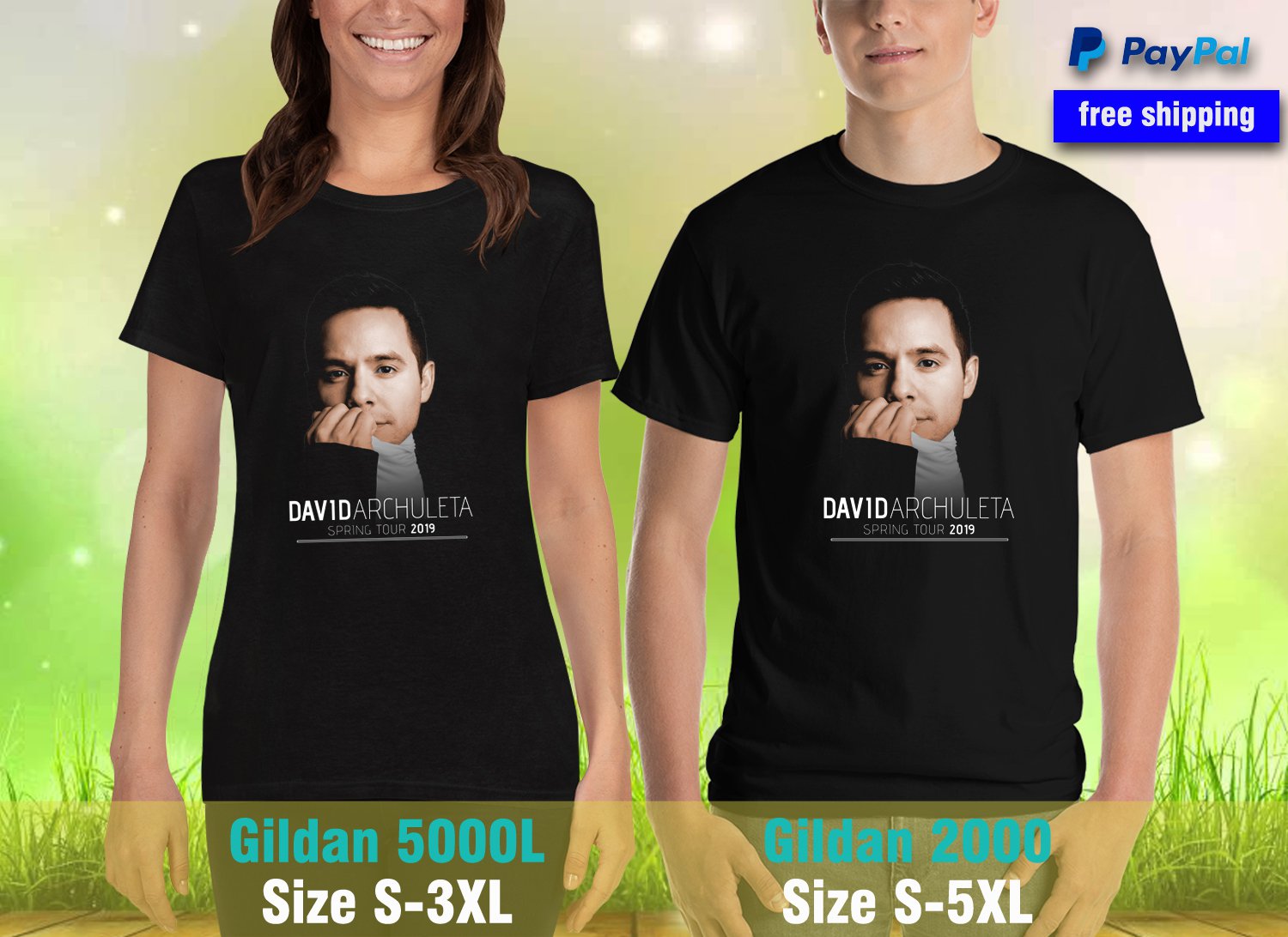 david archuleta spring tour 2019 1 side black t shirt 02