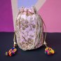 50 Indian Handmade Potli Bag Drawstring Pouch Wedding Favor Bags Return Gifts