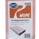 Pro SuperMulticloths - Red (50 Per Pack) (MOQ x10)