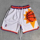 Phoenix Suns Basketball Game Shorts Men's Suns Element Printed Stitched White
