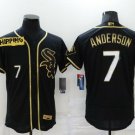 Chicago Style White Sox #7 Tim Anderson Jersey Black Sizes Stitched