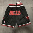 Chicago Style Bulls Black 4 Pocket Embroidery Basketball Shorts S-3XL