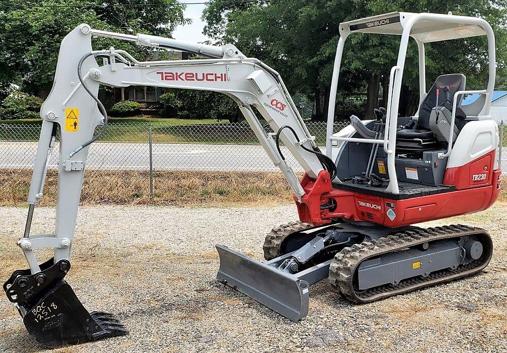TAKEUCHI TB230 MINI EXCAVATOR 3 HOURS!