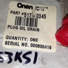 GENUINE ONAN OIL DRAIN PLUG 517-0345 / 5170345