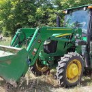GENUINE JOHN DEERE 5075E TRACTOR / 520M FRONT LOADER 300 HOURS