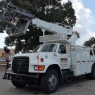 FORD F800 / ALTEC AP45 CABLE PLACER / BUCKET - REEL TRUCK