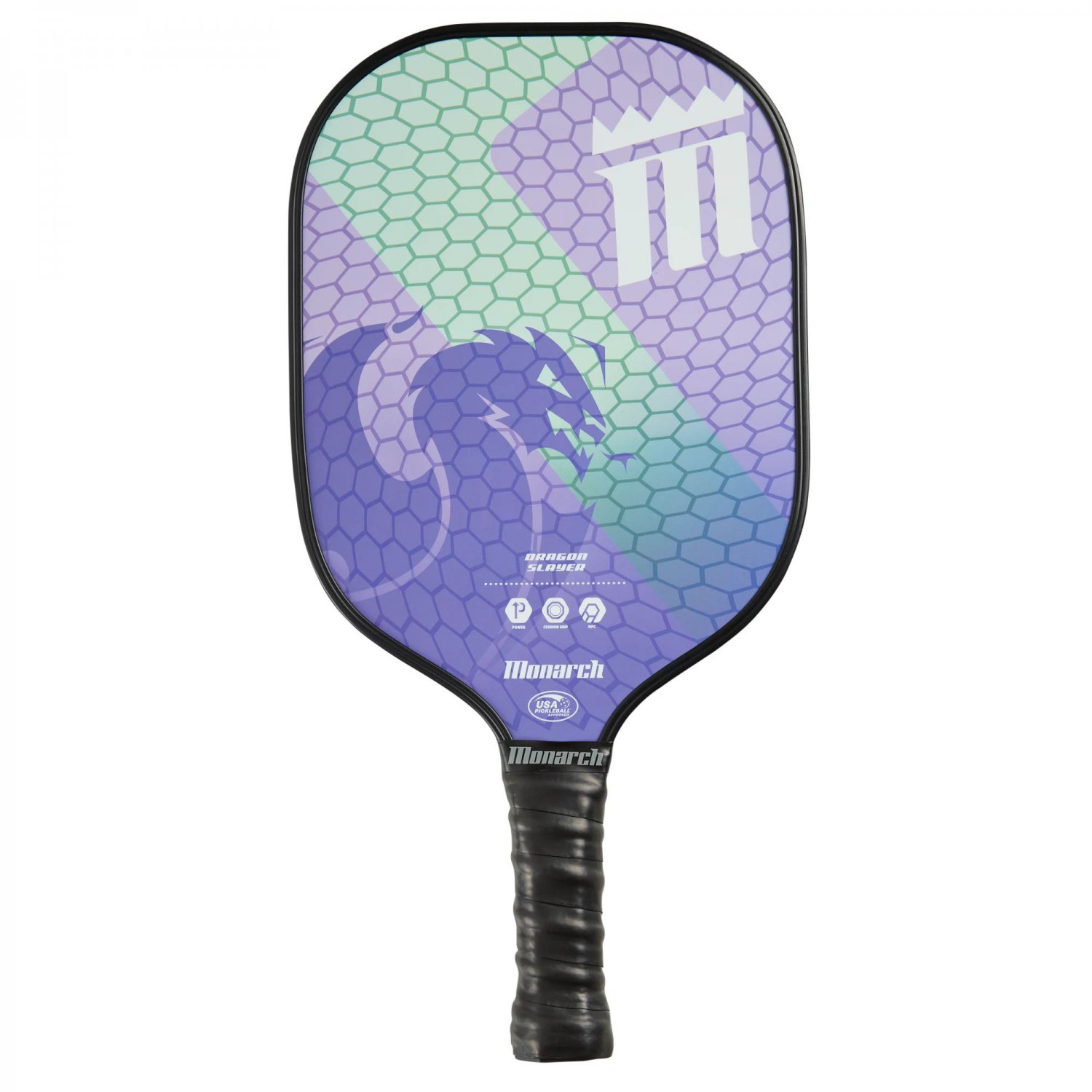 Monarch Dragon Slayer Pickleball Paddle Purple/Green