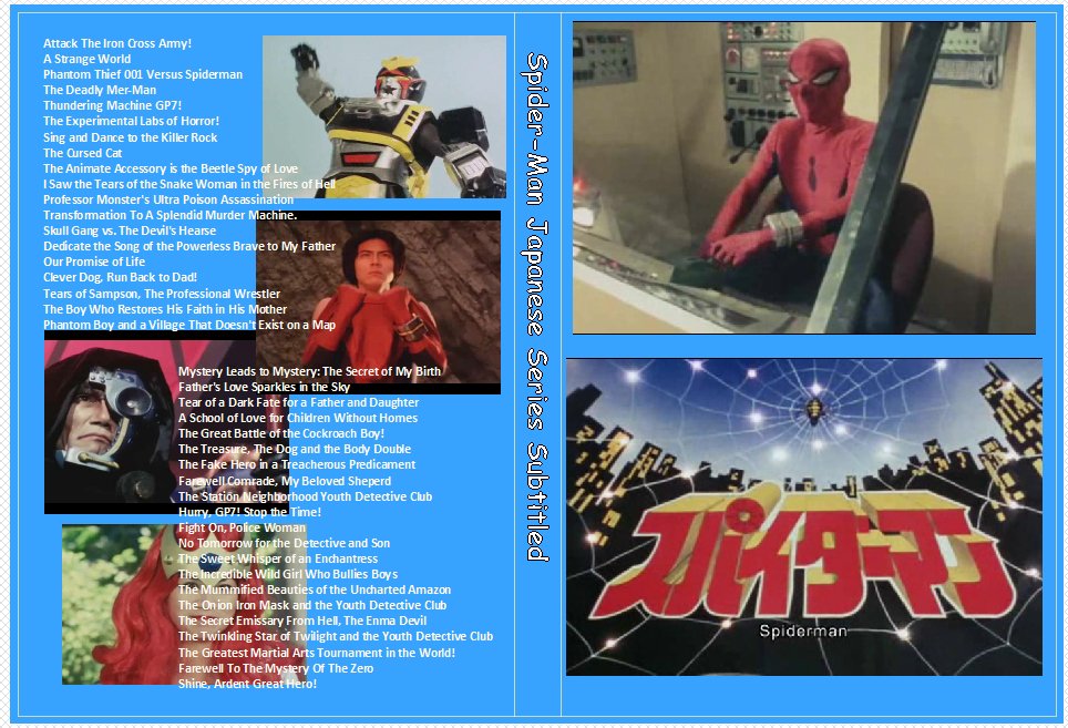 Spider-Man Japanese Series Subtitled complete series on 4 DVDs