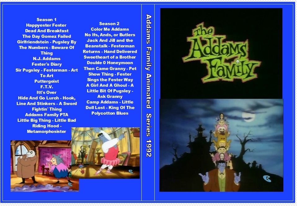 Addams Family Animated Series 1992 the complete series on 3 dvds