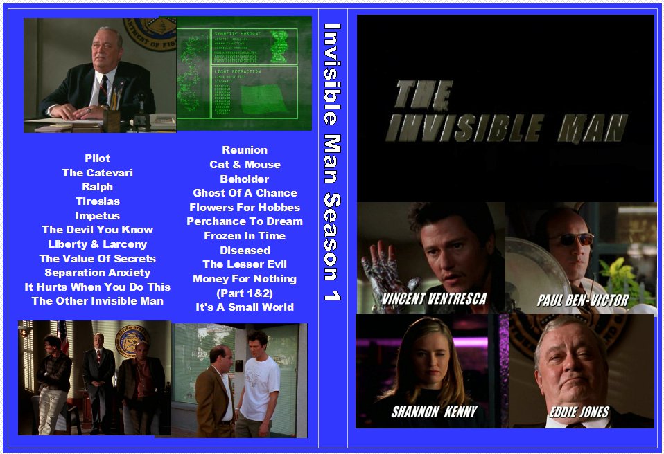 Invisible Man The Complete Series Both Seasons on 12 DVDS