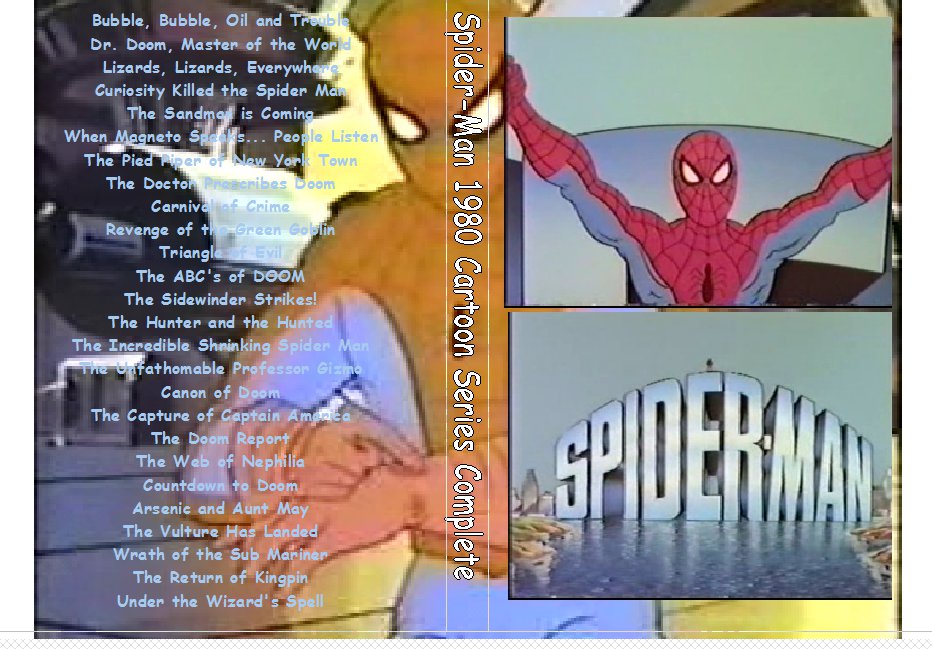 Spiderman 1981 cartoon The complete series on 2 DVDs