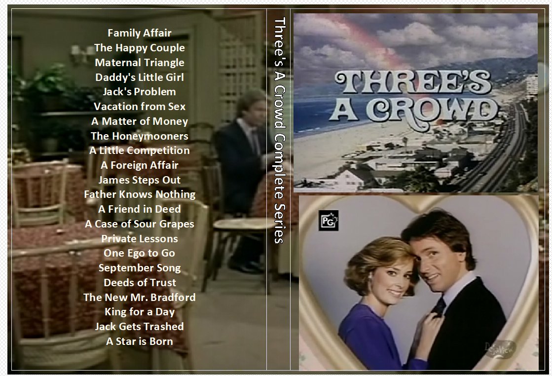 Three’s A Crowd Complete Series on 3 DVDs