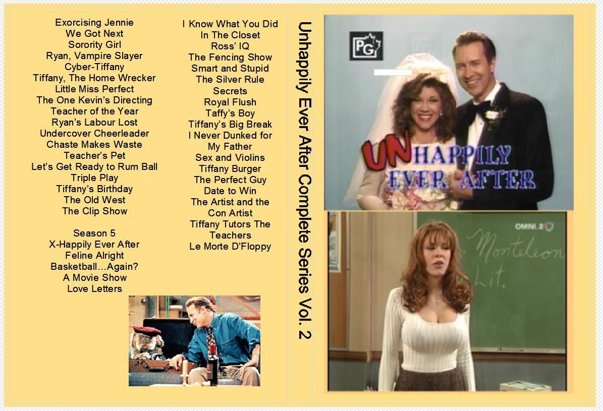 UNHAPPLIY EVER AFTER The Complete Series w/Tiffany’s Birthday on 10 DVDs