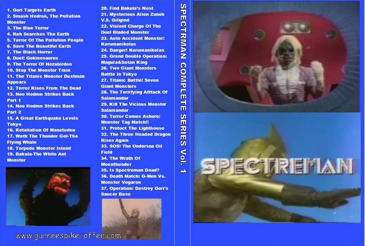 SPECTREMAN COMPLETE SERIES on 7 DVDs