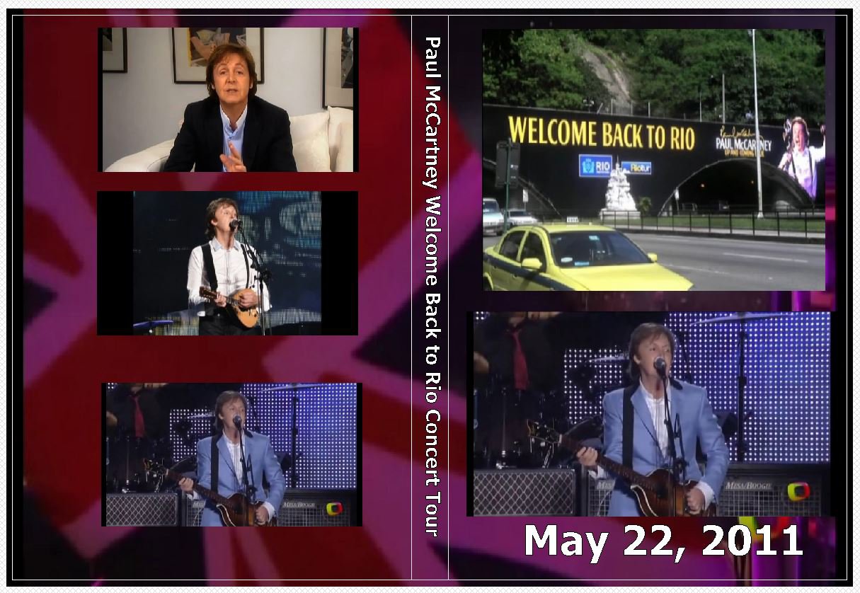 Paul McCartney Welcome Back to Rio Concert Tour on 1 DVD May 22 2011