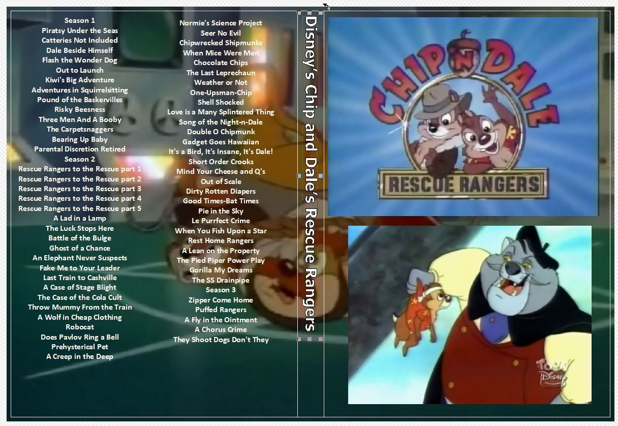Disney’s Chip and Dale’s Rescue Rangers the Complete Series on 6 DVDs