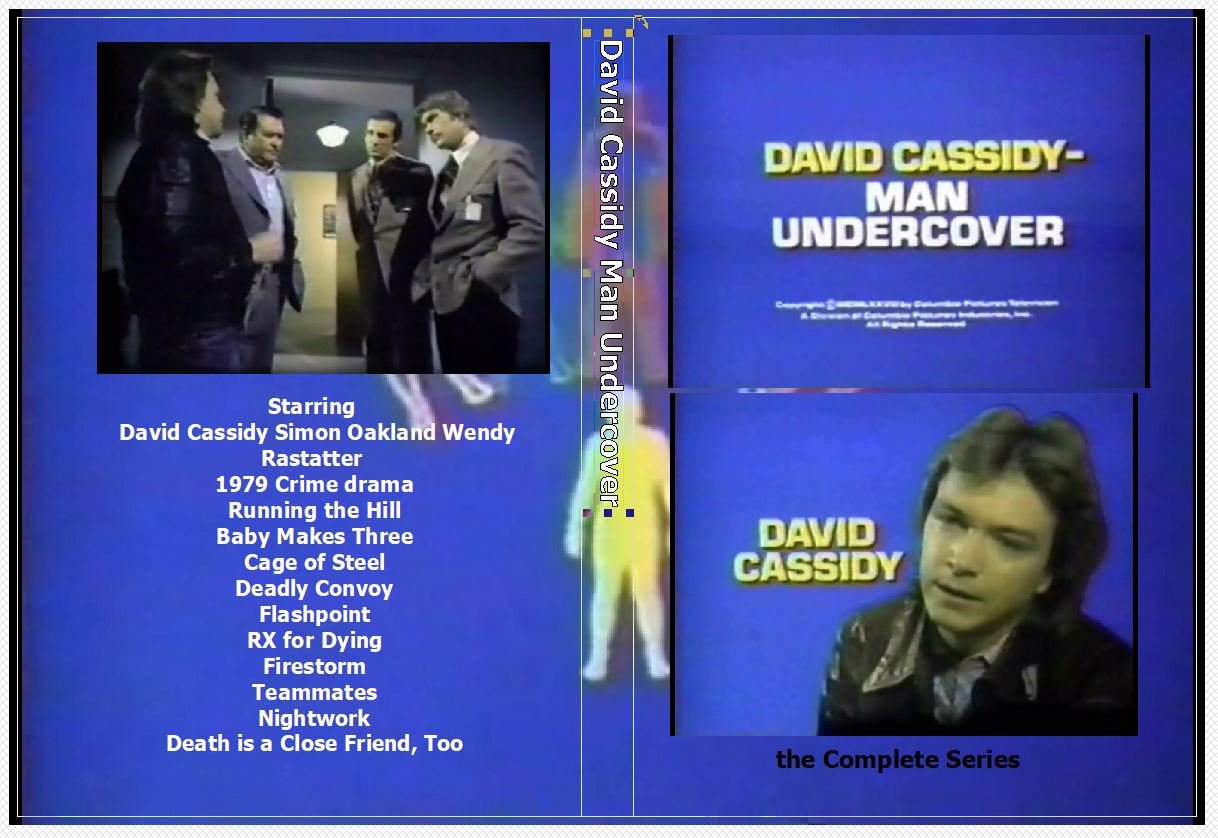 David Cassidy Man Undercover the Complete Series on 2 DVD’s